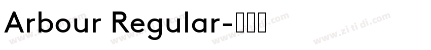Arbour Regular字体转换